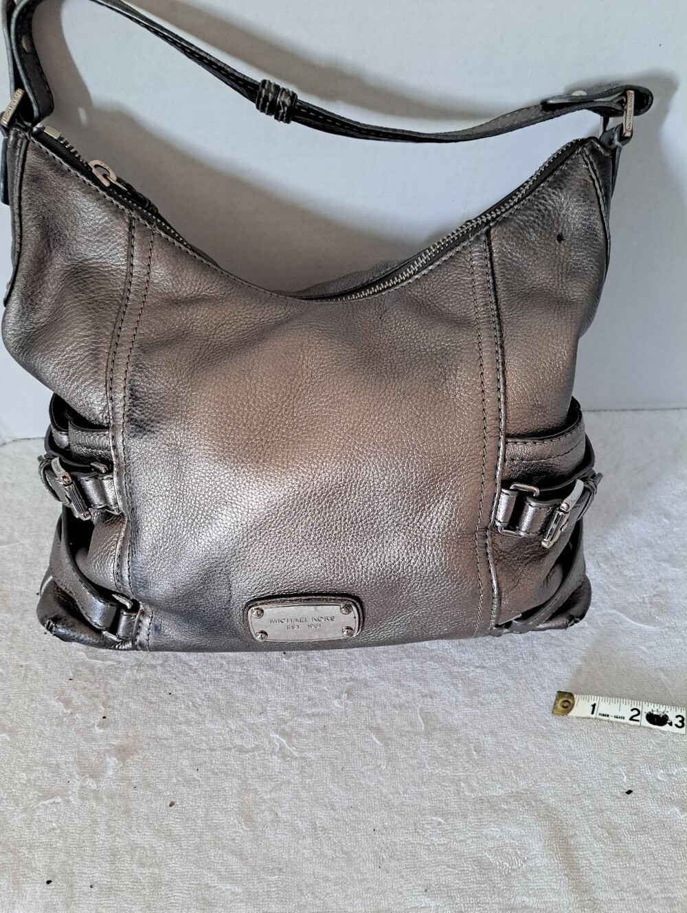 Michael Kors Metallic Neutral Shoulder Bag Includes Dust Bag